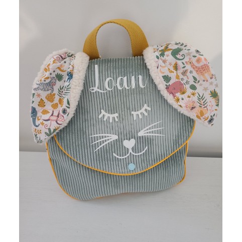 Sac à dos pour entrée en crèche/ maternelle thème faon personnalisable