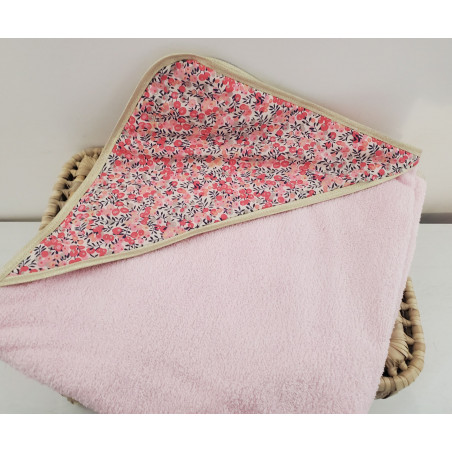 Cape de bain personnalisée prénom liberty wiltshire pois de senteur