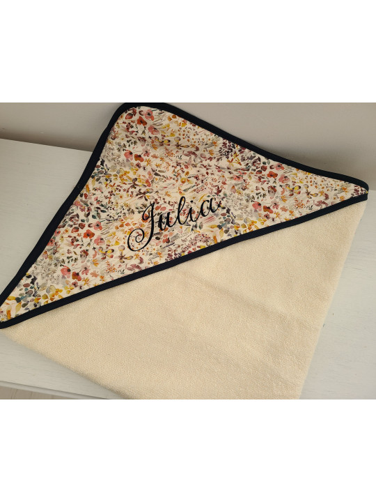 Cape de bain liberty Felda/ éponge de bambou personnalisée