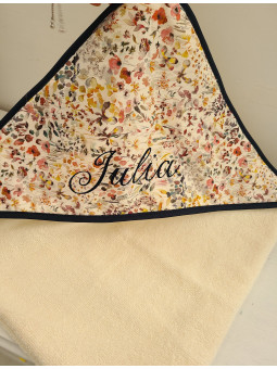 Cape de bain liberty Felda/ éponge de bambou personnalisée