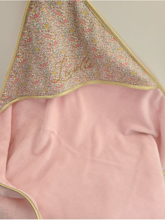 Cape de bain personnalisée prénom liberty Katie and Millie