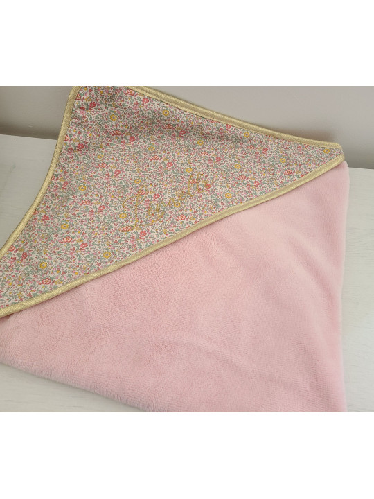 Cape de bain personnalisée prénom liberty Katie and Millie