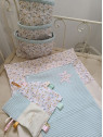 Gigoteuse personnalisée coton floral thème pastel