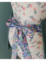 Tablier de cuisine personnalisé en liberty Wiltshire fluo (différentes tailles)