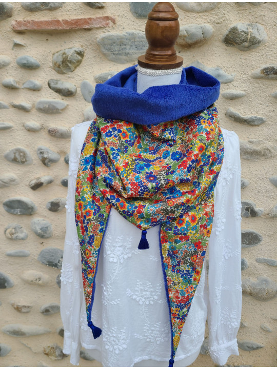 Chèche liberty Margaret et polaire douce et chaude