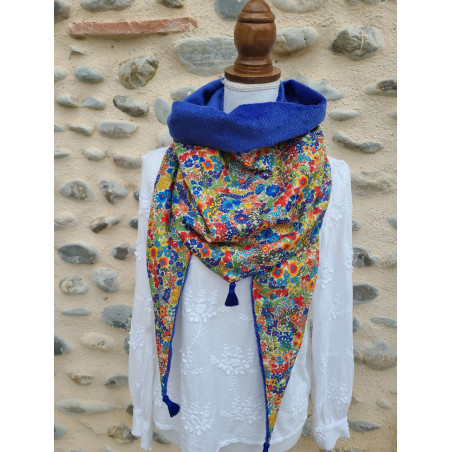 Chèche liberty Margaret et polaire douce et chaude