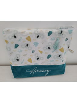 Trousse de toilette personnalisée petits koalas