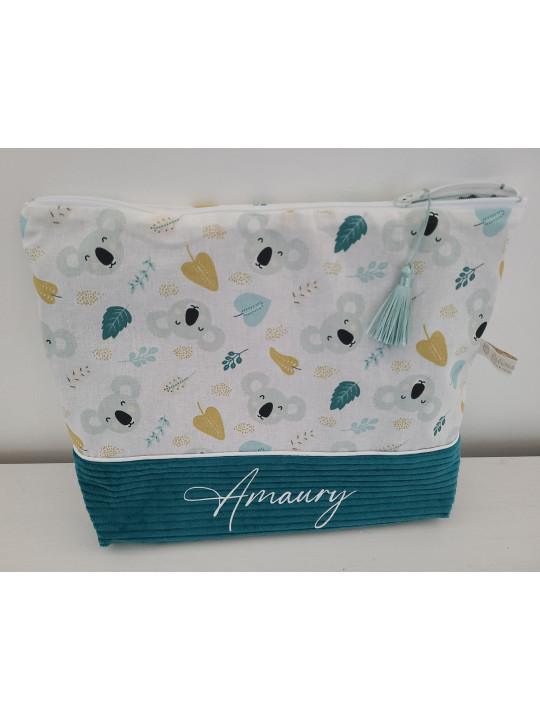 Trousse de toilette personnalisée petits koalas