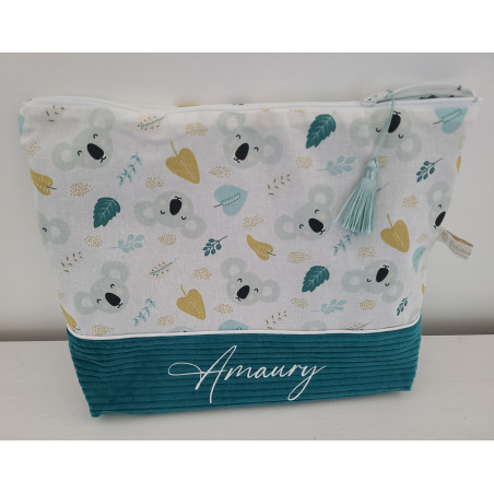 Trousse de toilette personnalisée petits koalas