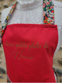 Tablier adulte à personnaliser en coton épais et liberty Thorpeltshire