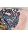 Sac pochon personnalisable pour crèche ou maternelle joli coton renards