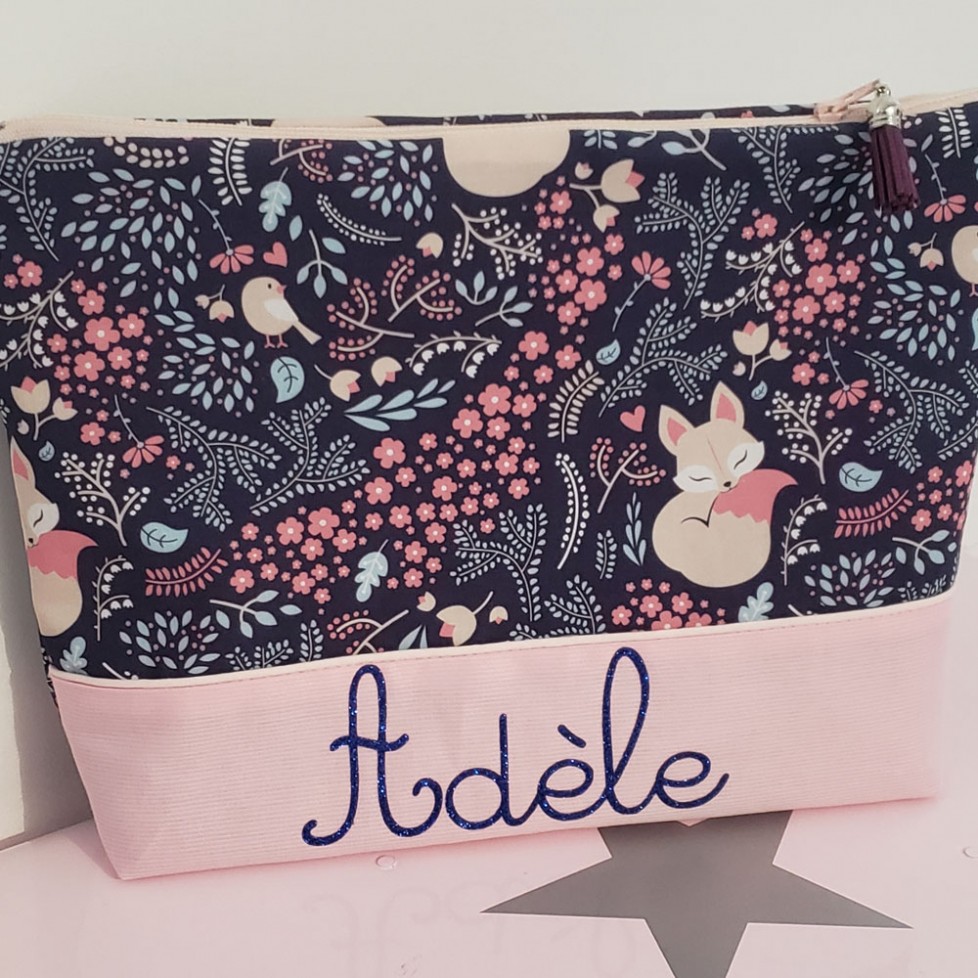 Trousse de toilette Cadeau de naissance personnalisée