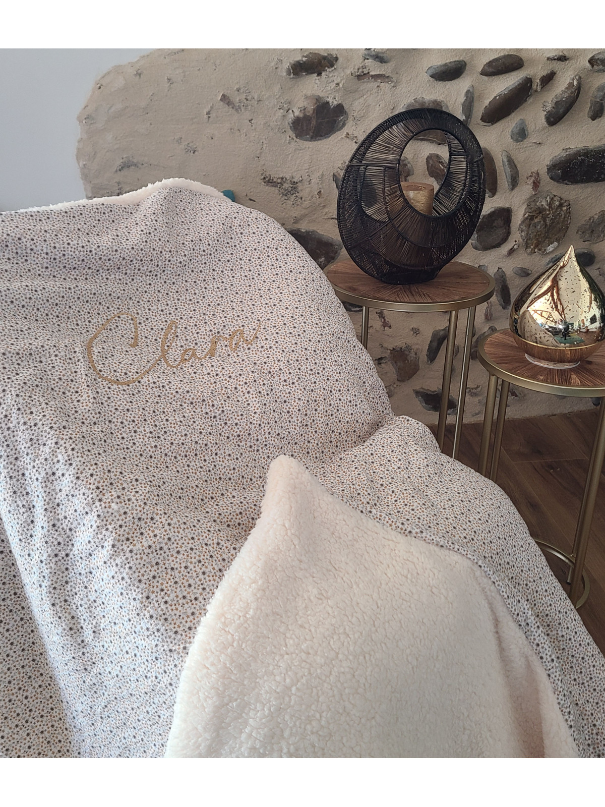 Couverture double gaze moumoute 150x150