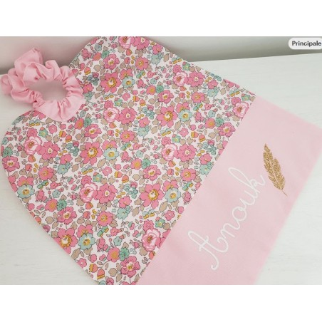 Grande serviette élastiquée liberty Betsy cupcake pour maternelle ou tissus au choix