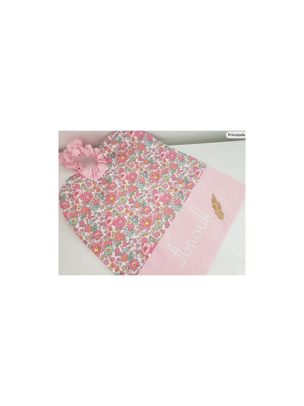 Grande serviette élastiquée liberty Betsy cupcake pour maternelle ou tissus au choix