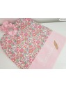 Grande serviette élastiquée liberty Betsy cupcake pour maternelle ou tissus au choix