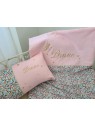 Couverture extra douce liberty Betsy porcelaine personnalisée (cadeau naissance, baptême...)
