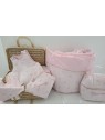 Vanity trousse de toilette personnalisable en double gaze de coton bio matelassé