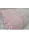 Tour de lit en double gaze de coton bio rose