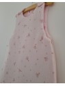 Gigoteuse hiver en double gaze de coton bio rose