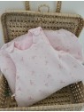 Gigoteuse hiver en double gaze de coton bio rose