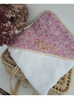 Cape de bain personnalisée prénom liberty wiltshire bud