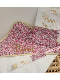 Cape de bain personnalisée prénom liberty wiltshire bud