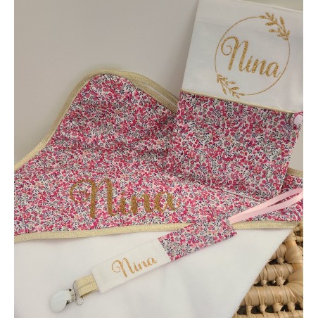 Cape de bain personnalisée prénom liberty wiltshire bud