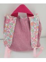 Cartable sac à dos personnalisable Betsy cupcake et velours