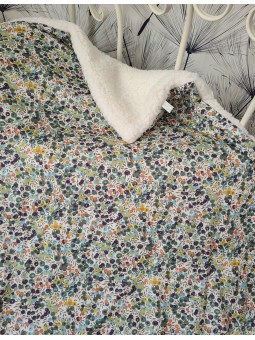 Couverture bébé liberty Wiltshire et moumoute (cadeau naissance ...)