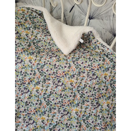 Couverture bébé liberty Wiltshire et moumoute (cadeau naissance ...)