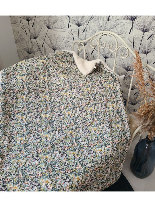 Couverture bébé liberty Wiltshire et moumoute (cadeau naissance ...)