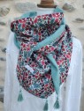 Chèche liberty et double gaze Poppy and Daisy