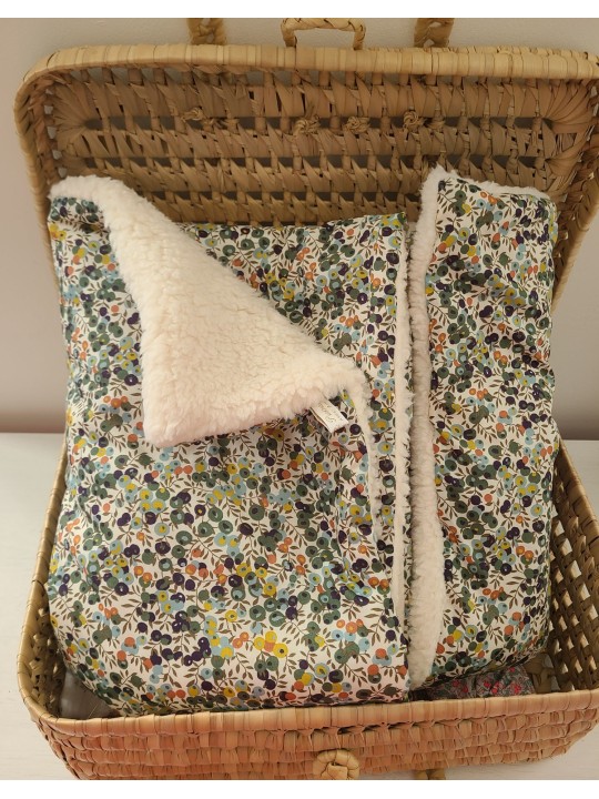 Protège carnet de santé liberty Wiltshire autumn, personnalisé avec prénom