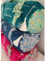 Sac week-end) en liberty Betsy et velours, personnalisé