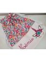 Sac pochon sac à dos personnalisable pour crèche ou maternelle liberty Betsy neon