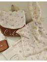 Lange personnalisé 60x60 cm en double gaze de coton bio petits animaux