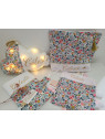 Doudou étiquettes liberty Betsy porcelaine personnalisé tout doux
