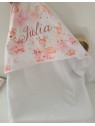 Cape de bain coton petites biches/ éponge de bambou personnalisée