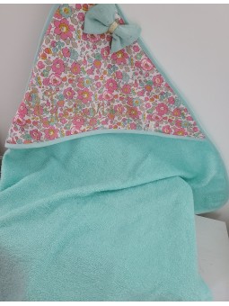 Cape de bain personnalisée prénom liberty Betsy cupcake