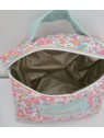 Vanity trousse de toilette personnalisable en liberty Betsy cupcake matelassé