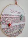 Tambour porte-barrettes liberty personnalisé