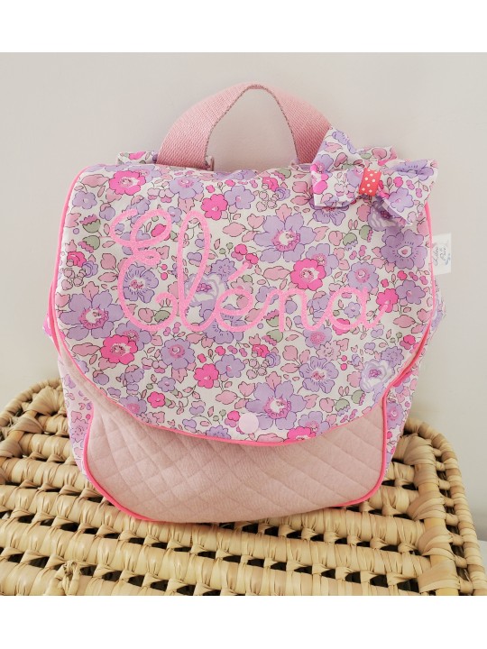 Coussin 30x50 personnalisé liberty betsy (coussin de sieste, cadeau de naissance ...)