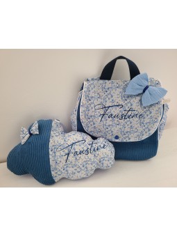 Veilleuse LED nuage personnalisable liberty et velours