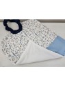 Grande serviette élastiquée liberty Theo pour maternelle ou tissus au choix