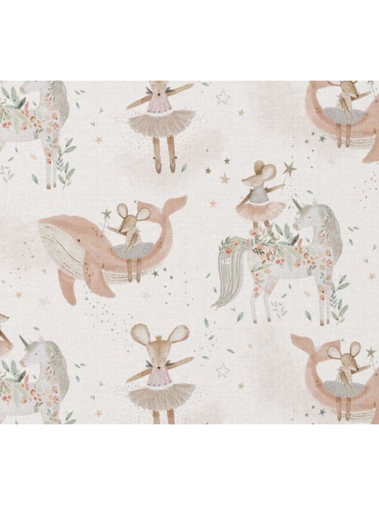 Couverture extra douce et épaisse licornes et vieux rose
