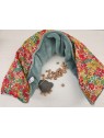 Bouillotte de cou aux noyaux de cerise liberty / minkee