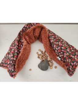 Bouillotte de cou aux noyaux de cerise liberty / sherpa