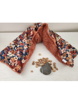 Bouillotte de cou aux noyaux de cerise liberty / sherpa