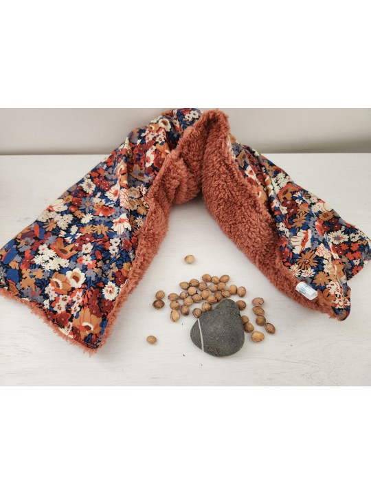 Bouillotte de cou aux noyaux de cerise liberty / sherpa
